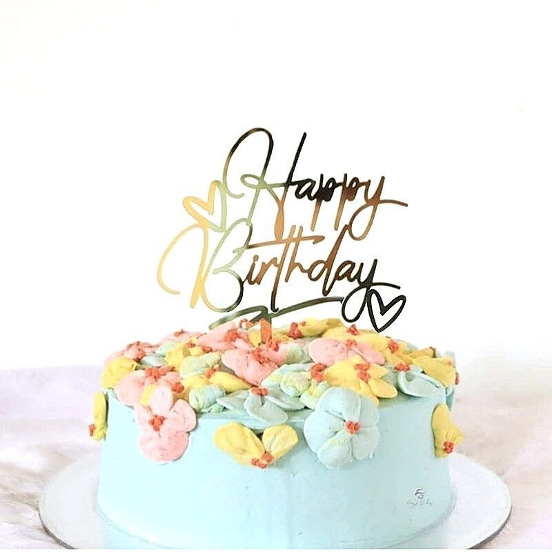 Décoration de gâteau Happy Birthday. Livraison GRATUITE